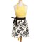 Contemporary Home Living Snapdragon Daisy Floral Kitchen Apron - 31" - Yellow and Black